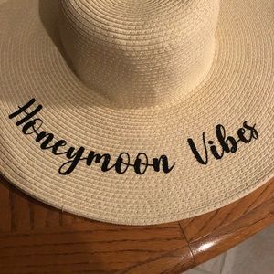 Honeymoon Vibes Sun Hat. One Size:
